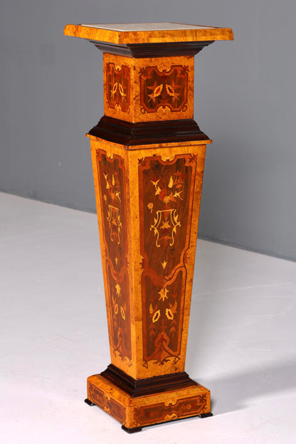 Traumhafte Barock Stil Säule Blumensäule Louis XV Naturstein Marmor Ablage Tisch