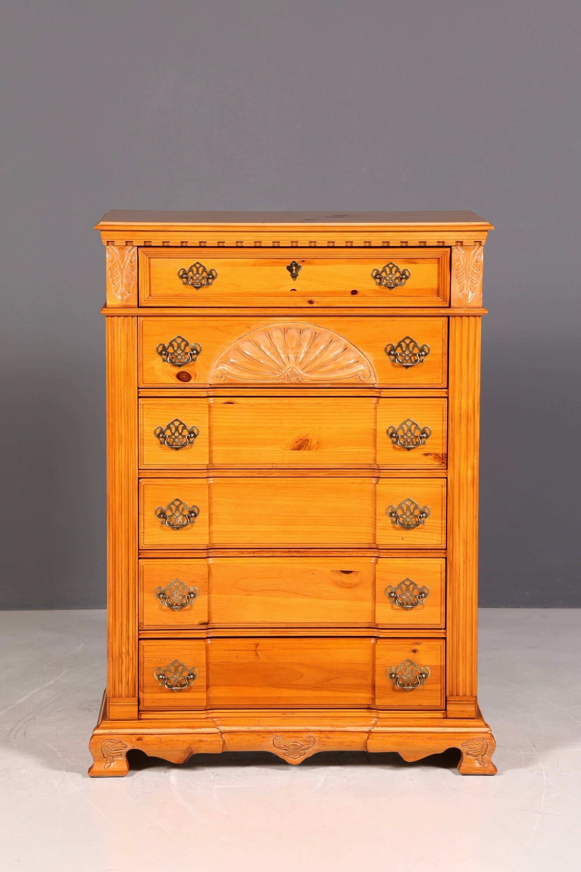 Wunderschönes Vertiko Pulaski Kommode Sideboard Barock Stil Schubladenkommode