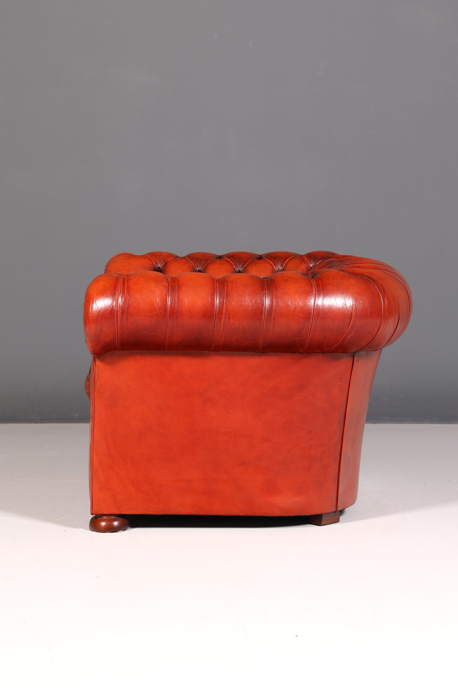 Stilvoller Original Chesterfield Sessel Englisch Echt Leder Armlehnsessel Lounge Herrensessel