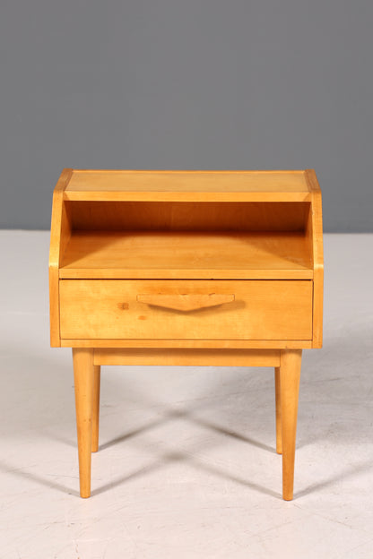 Traumhafte Hellerau Kommode Mid Century Nachttisch echt Holz Beistelltisch VEB Möbel 1 von 2