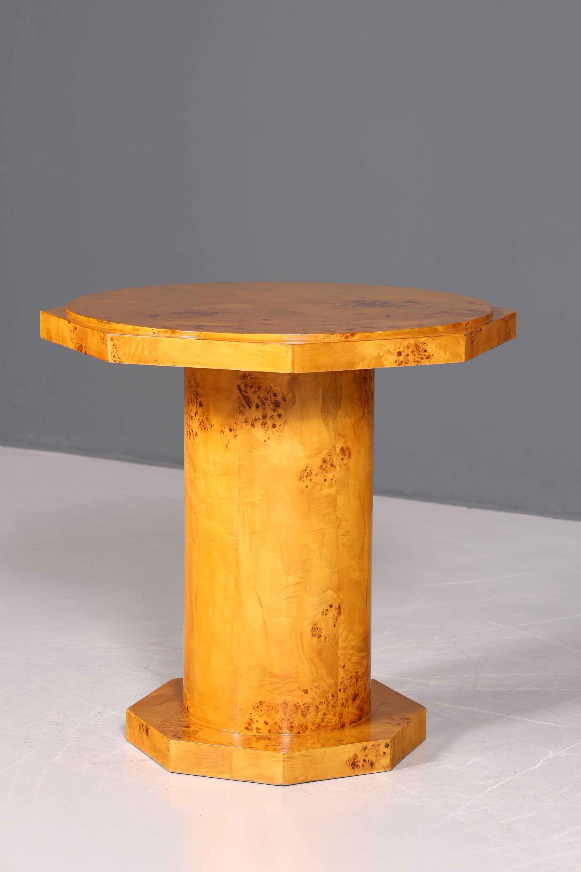 Dreamlike Art Deco style dining table, antique style, birch, kitchen table, dining room table