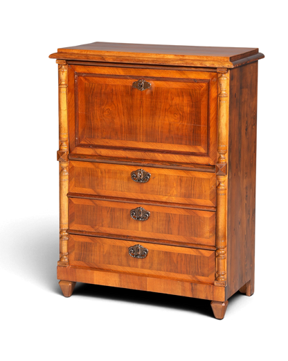 Stilvoller Gründerzeit Sekretär Vertiko Highboard Louis Philippe Kommode Sekretär Schrank um 1880