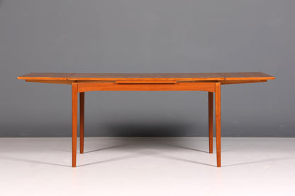 Stilvoller Mid Century Esstisch ausziehbarer Danish Design Teak Holz Küchentisch Esszimmer Tisch