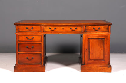 Prachtig Engels mahoniehouten bureau Kantoortafel Antiek kantoor bureau Partnerdesk Bureau