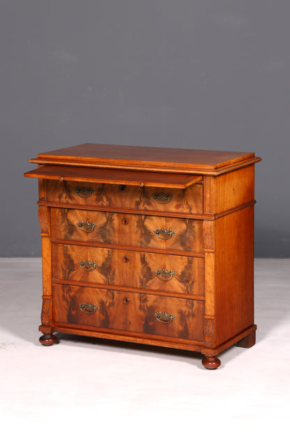 Prachtige commode uit de Gründerzeit in Louis-Philippe-stijl, antiek dressoir, ladenkast, linnenkast van massief hout