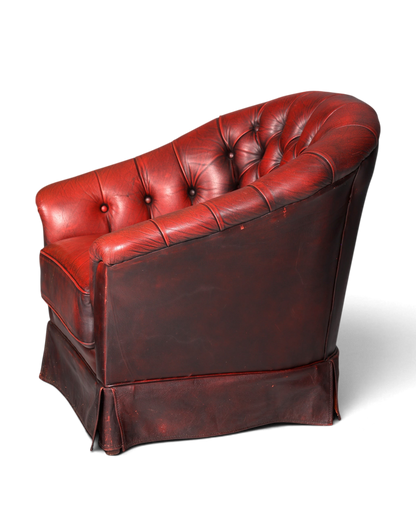 F845 Finish Stilvoller Original Chesterfield Sessel Englischer Armlehnsessel Englisch Herrensessel