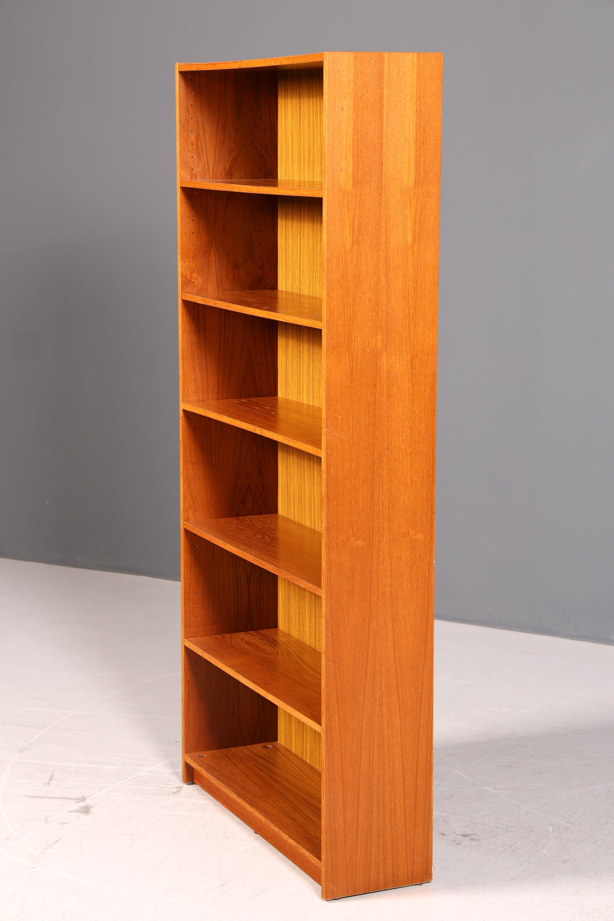Schlichtes Mid Century Regal Vintage Bücherregal Schrank Buchablage Bookshelf 60s Holz