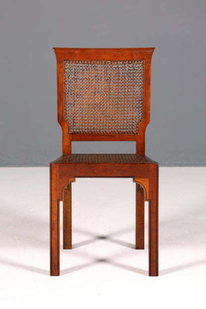 Wunderschöner Antik Stuhl Korbgeflecht Schreibtisch Stuhl Wiener Geflecht Sekretär Stuhl Gründerzeit Küchenstuhl