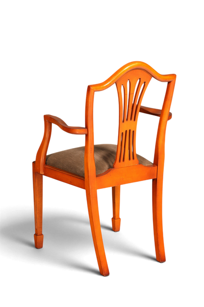 Edler Englischer Stuhl im Hepplewithe Stil Englisch Armlehnstuhl Dining Chair Küchenstuhl Sekretär Stuhl 2 von 2