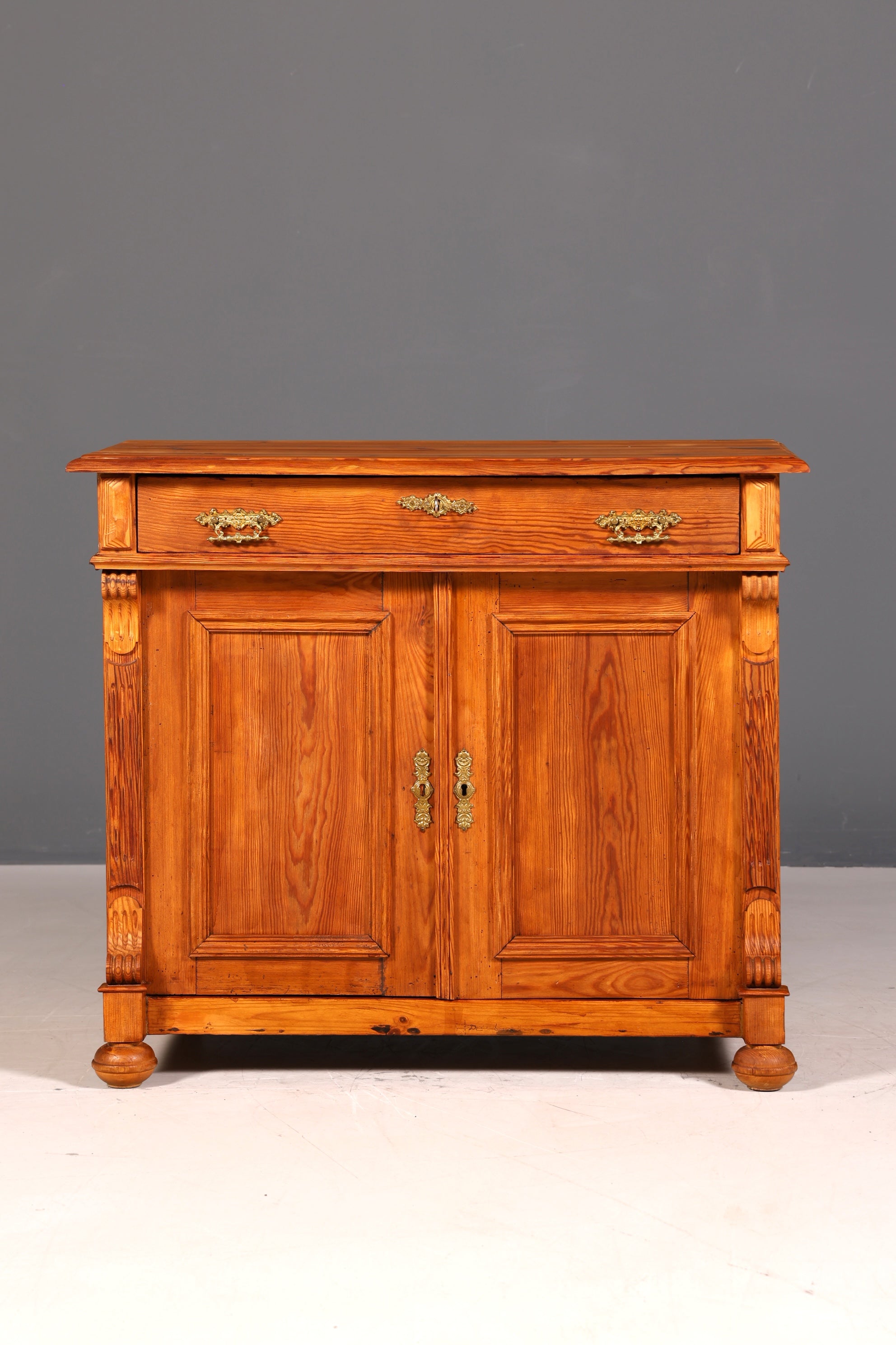 G547 Finish cm Traumhaftes Gründerzeit Vertiko Jugendstil Schrank Antik Highboard Kommode (Kopie)