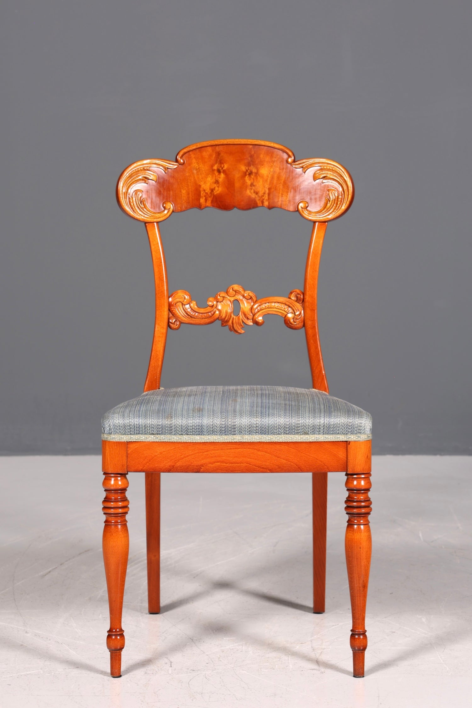 Dreamy Biedermeier-style chair, real wood secretary chair, antique style dining room chair, 2 of 2