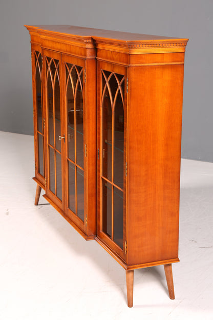 Beautiful English display cabinet, bookcase, library cabinet, display case, glass display cabinet, 60s Mid Century, china cabinet, highboard