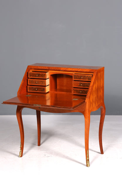 Beautiful Secretary in Baroque Style Office Chest of Drawers Writing Desk