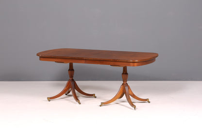 G114 Finish Wunderschöner Englischer Tisch ausziehbarer Esstisch Antik Stil 60s Küchentisch Eibe