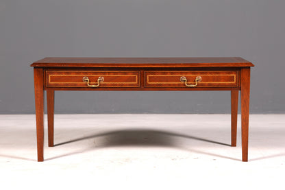 Prachtige Engelse salontafel van mahonie, bijzettafel van echt hout, aflegtafel, woonkamer­tafel