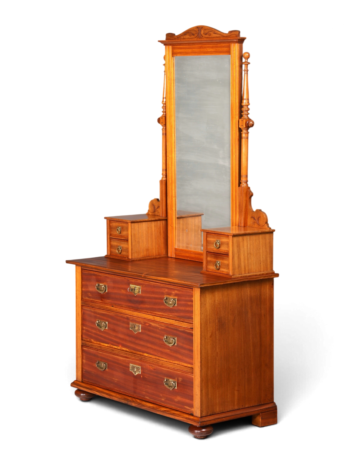 Wunderschöne Jugendstil Kommode Antik Sideboard mit Spiegel Gründerzeit Flurkommode Frisierkommode