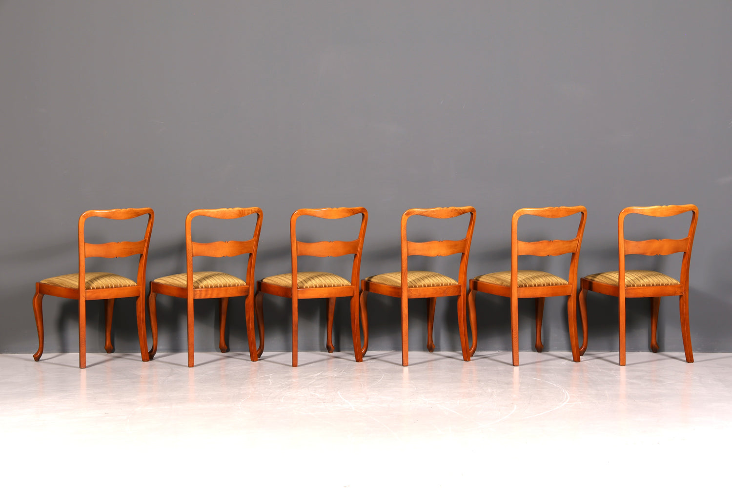 G367 Finish 6x Wunderschöne Chippendale Stühle Barock Stil Stuhlset Polsterstuhl Set Küchenstühle Esszimmer Stühle (Kopie)