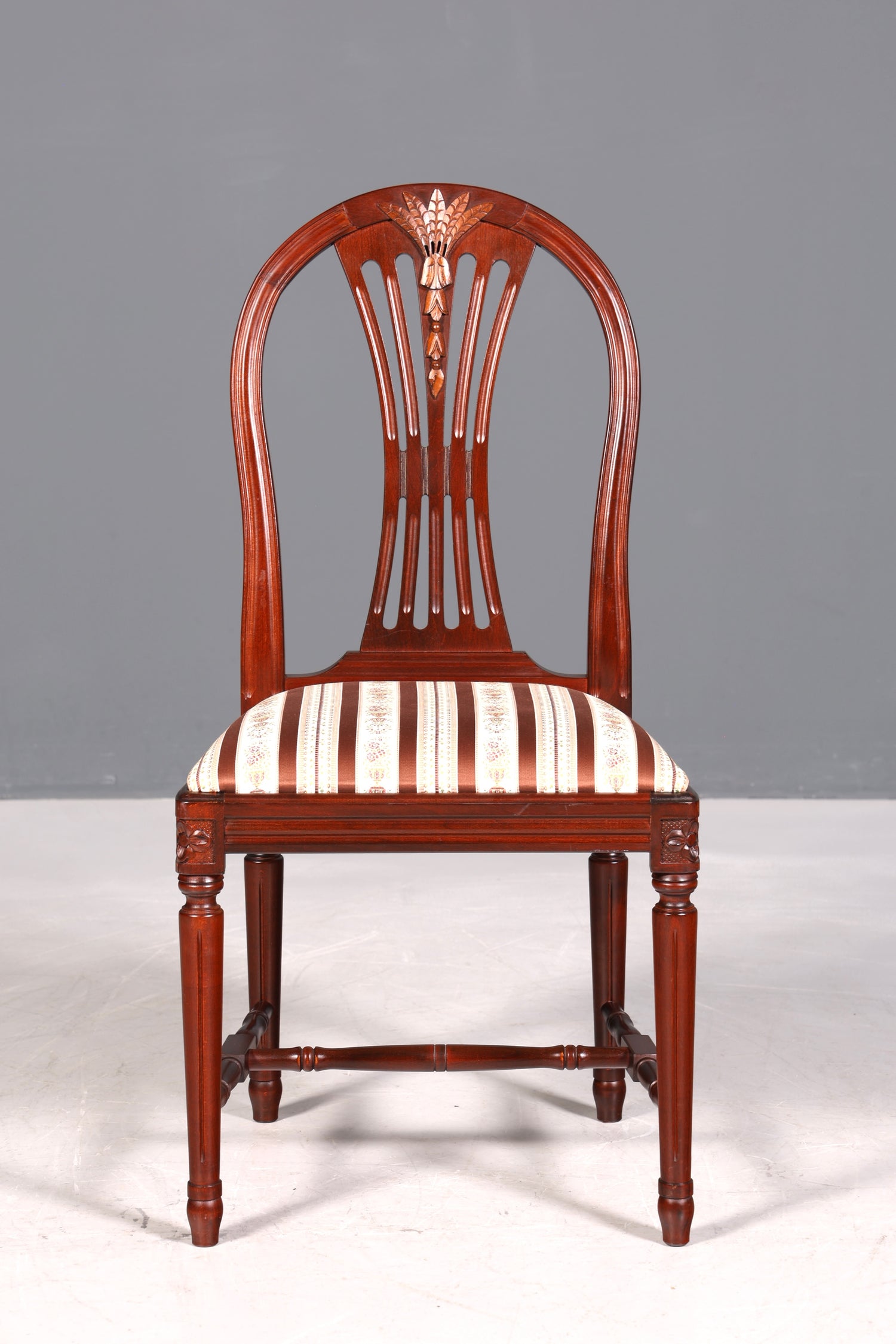 Beautiful Gustavian-style chair, English kitchen chair, antique style secretary chair