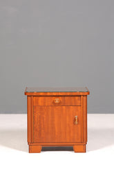 Schlichte Mid Century Kommode Vintage Klappschränkchen Danish Design Nachttisch 2 von 2