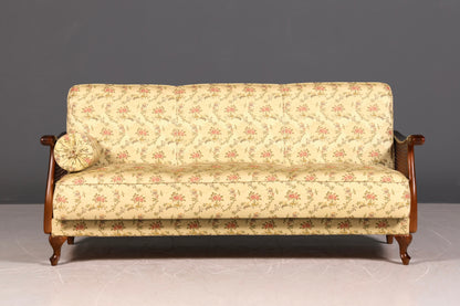 G282 Finish Wunderschönes Chippendale Sofa Antik Barock Stil Wiener Geflecht Couch 3-Sitzer Canapé (Kopie)