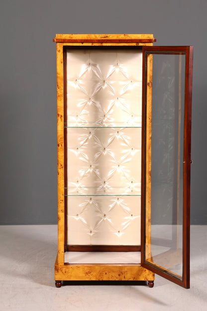Beeindruckende Art Deco Design Vitrine Bücherregal Biedermeier Kult Regal Bookshelf Regal Glasschrank