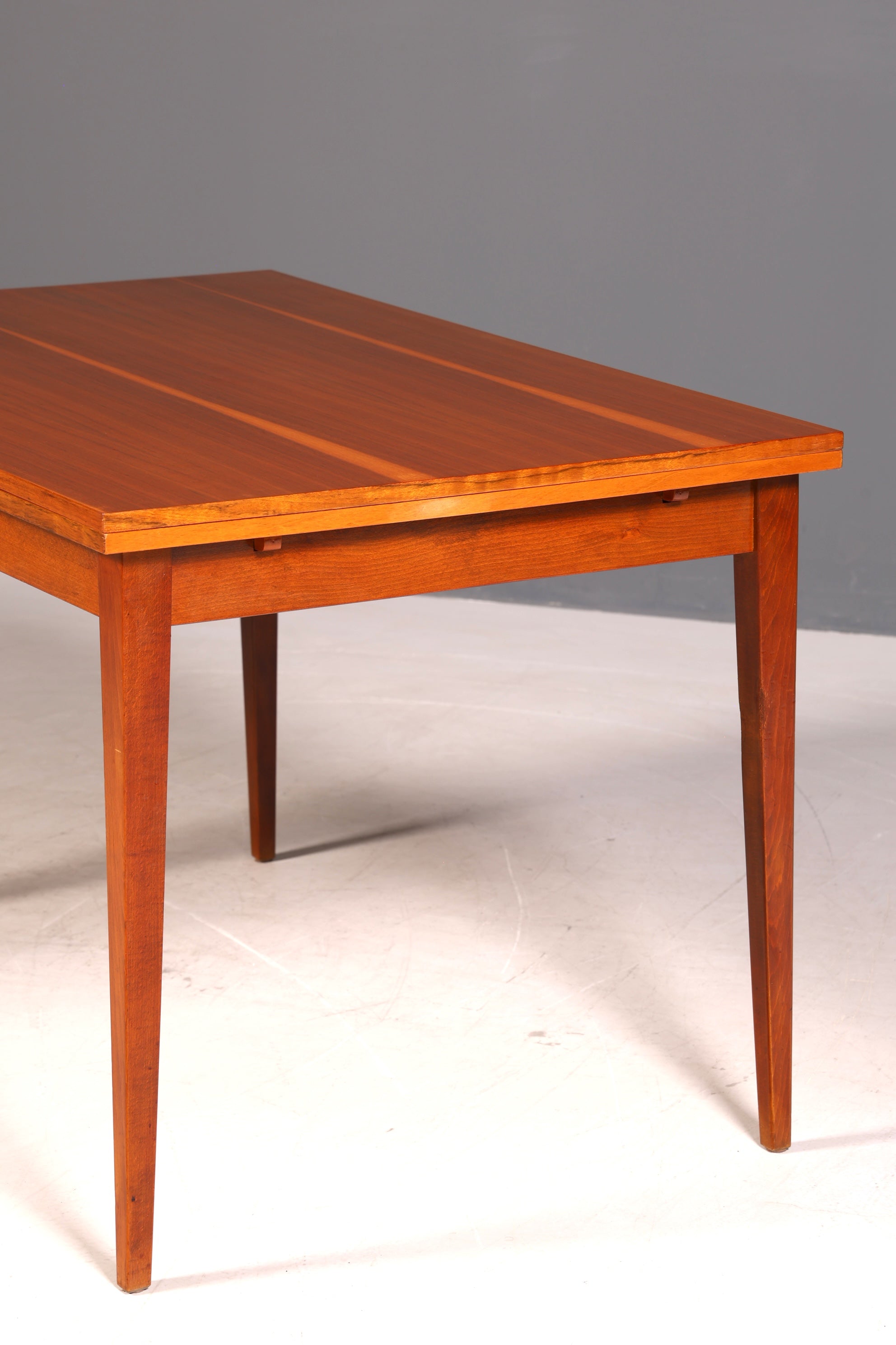 G597 Finish cm Schlichter Mid Century Esstisch ausziehbarer Vintage Tisch Retro Küchentisch (Kopie)