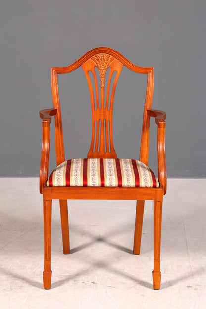 Edler Englischer Stuhl im Hepplewithe Stil Englisch Armlehnstuhl Dining Chair Küchenstuhl Sekretär Stuhl