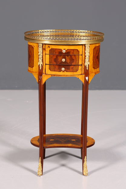 Traumhafter Barock Louis XV Stil Beistelltisch Ablagetisch massiv Kommode Antik Stil