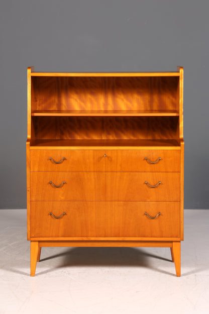 Wunderschönes Mid Century Regal Vintage Kommode Danish Design Highboard Bücherregal Holz Schrank