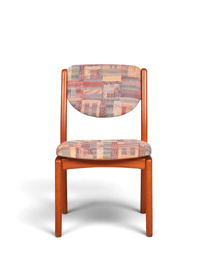 Schlichter Mid Century Stuhl Retro Esszimmer Stuhl Danish Design Küchenstuhl Teak Holz Sekretär Stuhl 1 von 2