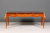 Prächtiger XXL Louis XV Stil Schreibtisch French Desk Antik Intarsien Bürotisch Office Table