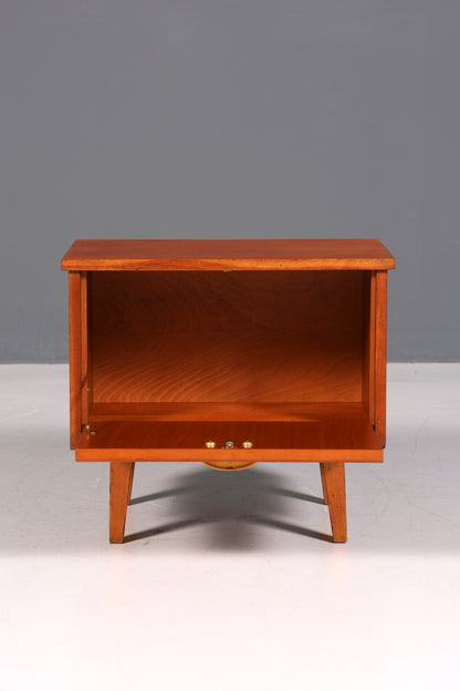Schlichte Mid Century Kommode Vintage Klappschränkchen Danish Design Nachttisch