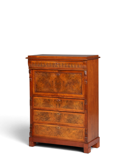 Stilvoller Gründerzeit Sekretär Vertiko Highboard Jugendstil Kommode Schrank um 1880