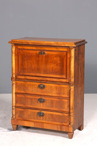 Stilvoller Gründerzeit Sekretär Vertiko Highboard Louis Philippe Kommode Sekretär Schrank um 1880