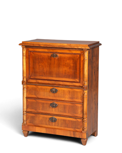 Stilvoller Gründerzeit Sekretär Vertiko Highboard Louis Philippe Kommode Sekretär Schrank um 1880