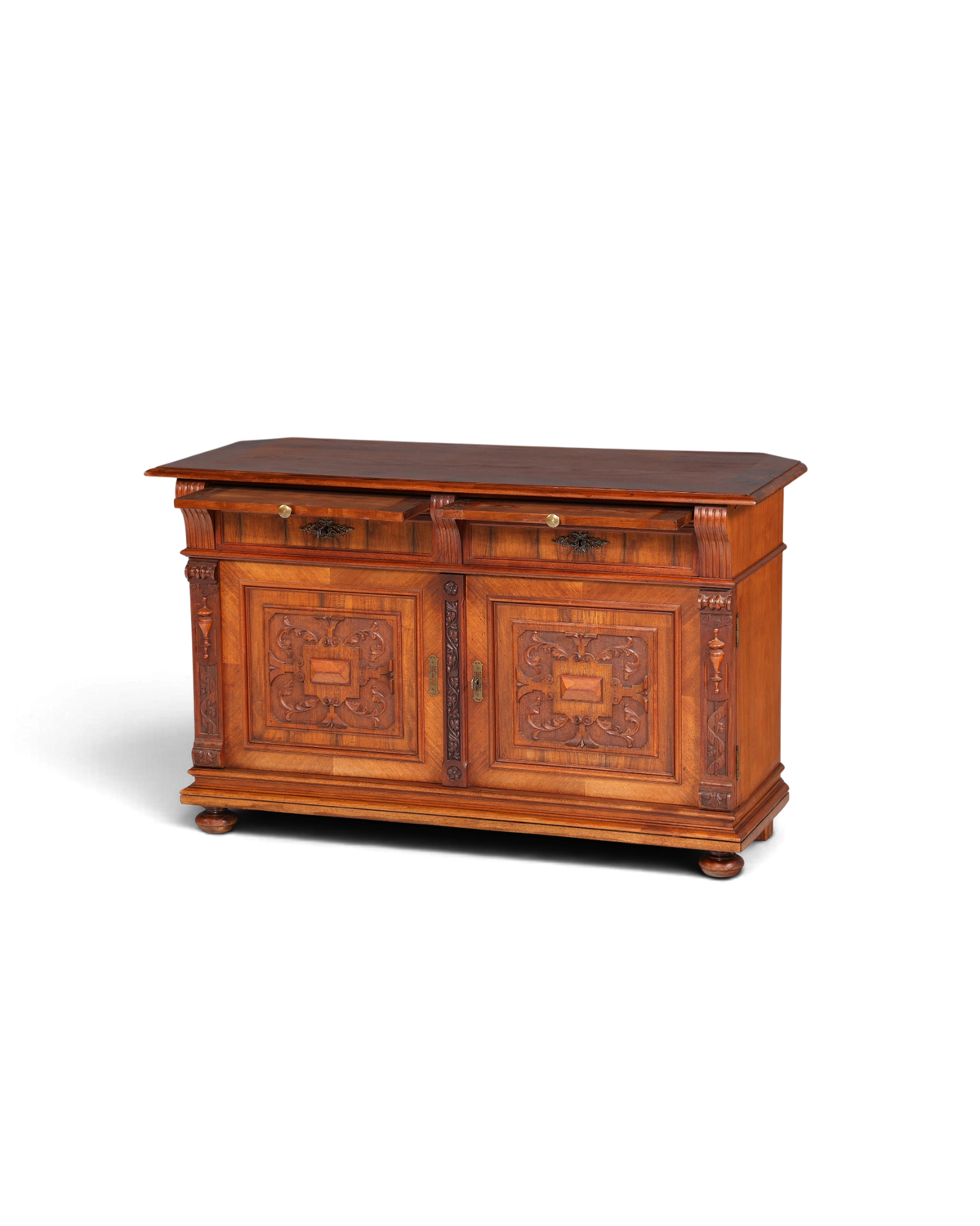 Wunderschöner Gründerzeit Sideboard Antik Nussbaum Schrank Kommode um 1890