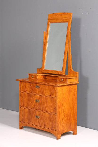 Wunderschöne Jugendstil Kommode Antik Sideboard mit Spiegel Aufsatz Flurkommode