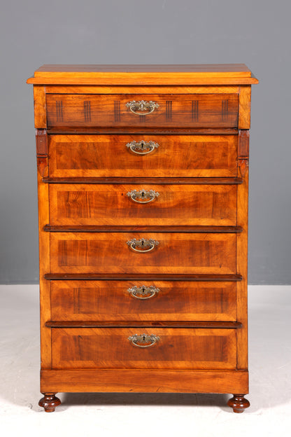 Stylish Gründerzeit chest of drawers circa 1890, Art Nouveau vertiko, antique chiffonier, linen chest