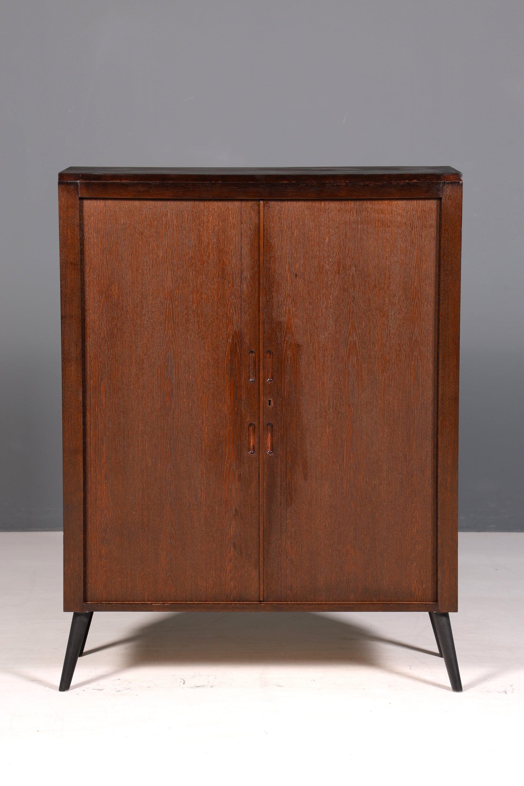 Wunderschöner Mid Century Schrank 60s Original Stehroll Aktenschrank Wäscheschrank Büroschrank