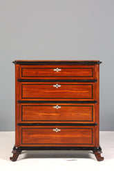 Edle Louis Philippe Kommode um 1880 Biedermeier Antik Mahagoni Sideboard Schubladen Kommode