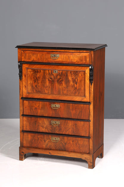 F841 Finish Wunderschöner Gründerzeit Sekretär Kommode Jugendstil Schubladenkommode Antik Vertiko