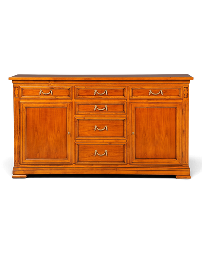 Hauptstadt Möblerei Selva Sideboard Villa Borghese aus Echtholz im antiken italienischen Stil mit Messingbeschlägen
