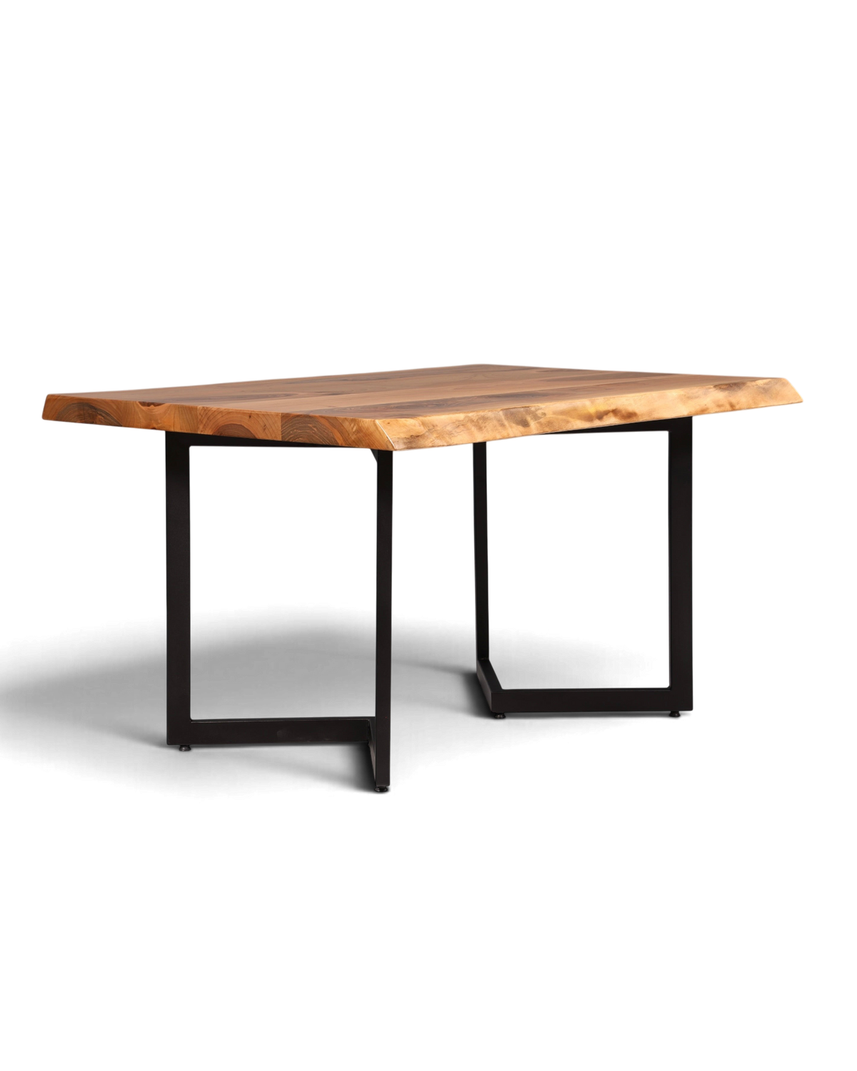 Traumhafter Nussbaum Tisch 140cm-100cm Esszimmer Tisch Baumkanten Platte Massiv Holz Küchentisch