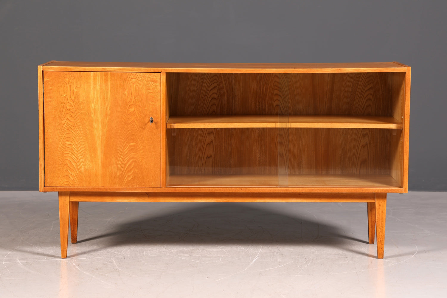 G269 Finish cm Wunderschönes Mid Century Sideboard Vintage TV Schrank Retro Regal Bücherregal 60s (Kopie)