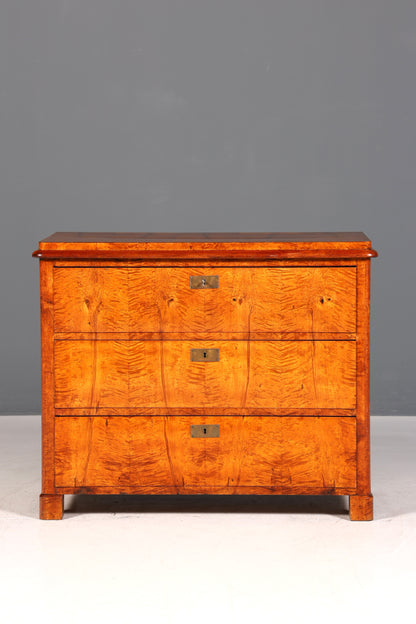 Beautiful Biedermeier Louis Philippe antique chest of drawers, linen chest