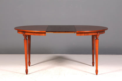 Stilvoller Tisch im Gustavianischen Stil Küchentisch Ausziehbar Antik Stil Esszimmer Tisch Esstisch Rund Vintage