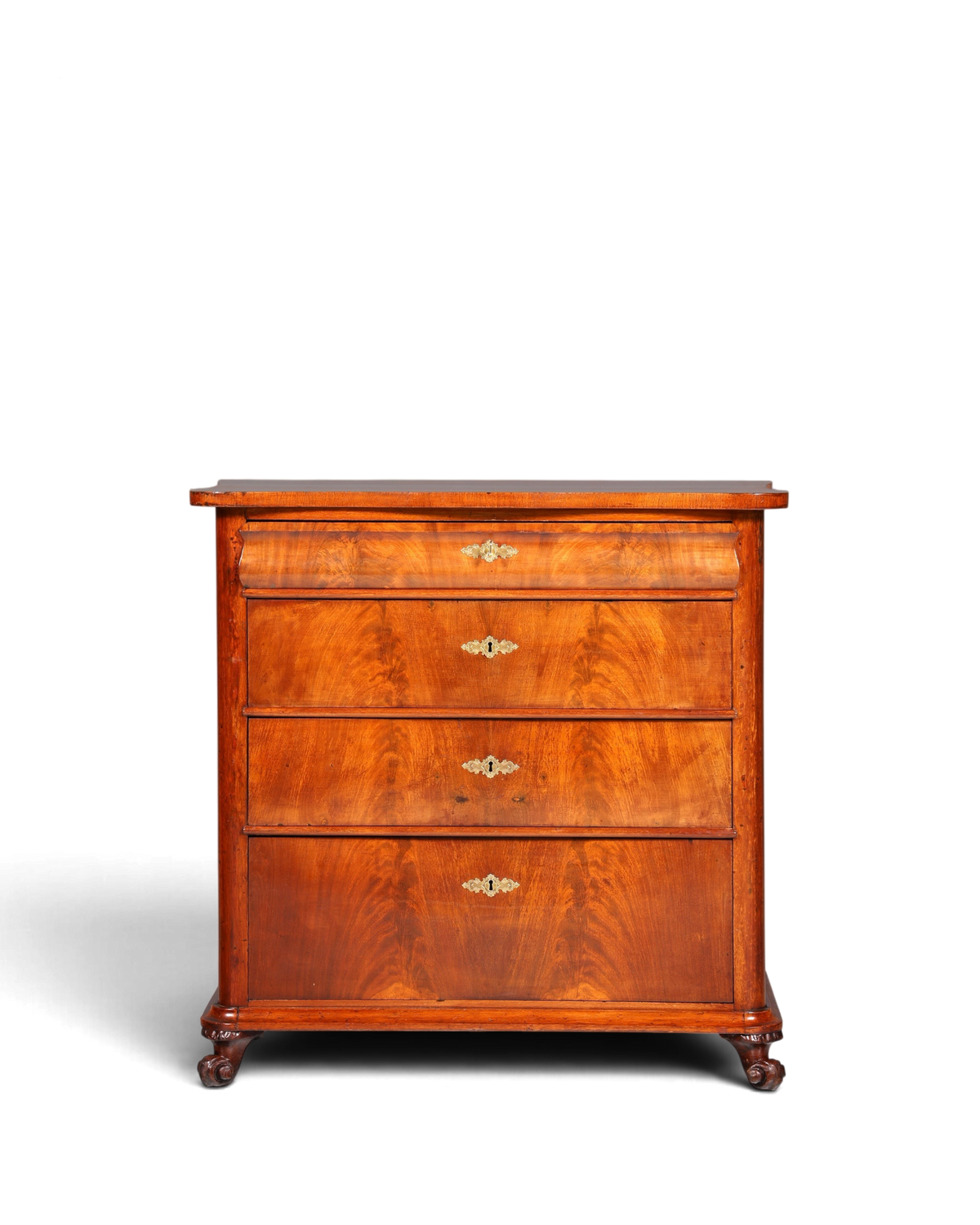 Stilvolle Louis Philippe Kommode Nussbaum Biedermeier Schubladenkommode um 1890