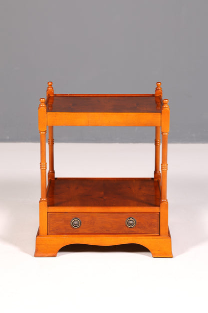 Traumhafter Englischer Antik Couchtisch Beistelltisch Regency Stil Ablagetisch Massivholz