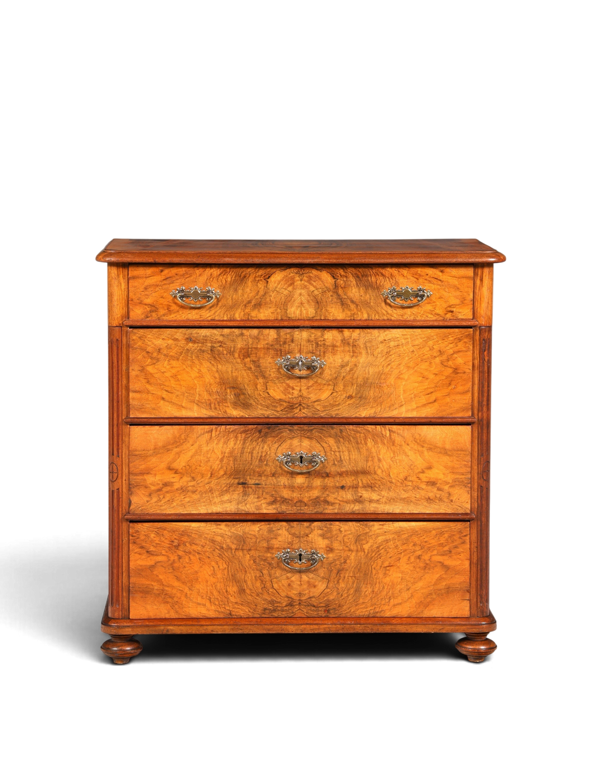 Stilvolle Louis Philippe Kommode Biedermeier Antik Schubladen Kommode Wäschekommode