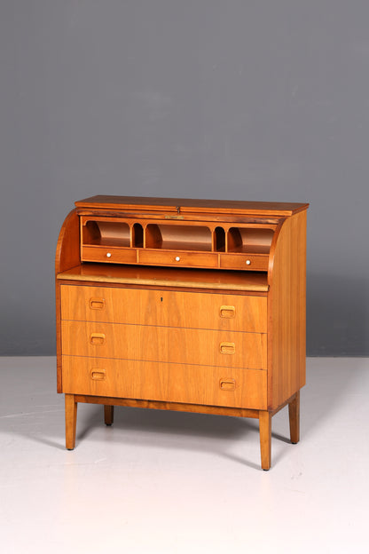 Wunderschöner Mid Century Rollladen Sekretär Danish Design Schreibkommode 60er Jahre
